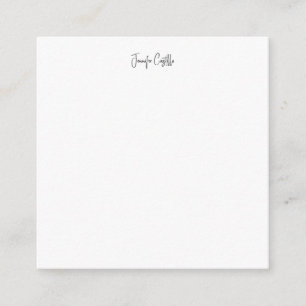 シンプルな黒と白のミニマルなカリグラフィー エンクロージャーカード
