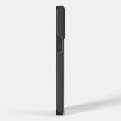 シンプルな黒のカスタムナンバーと名前 iPhoneケース (右側面)