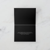 シンプルな黒のカスタムビジネスロゴ 御礼カード サンキューカード (内部)