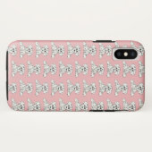 シンプルな黒のダルメシアンぬいぐるみイラスト Case-Mate iPhoneケース (裏面(横))