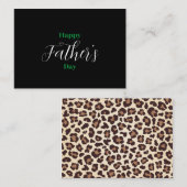 シンプルな黒の父の日カード ノートカード (正面/裏面)