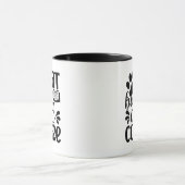シンプルな黒の「猫本とコーヒー」愛好家ギフト マグカップ (中央)