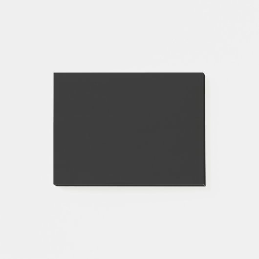 シンプルな黒単色 ポストイット (正面)