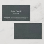 シンプルな黒板の背景のピアニストの名刺 名刺 (正面/裏面)