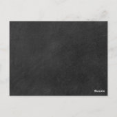 シンプルな黒板風セーブ・ザ・デート 定義 ポストカード (裏面)