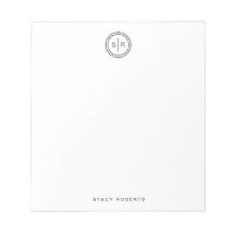 シンプルな2イニシャル サークルモノグラム