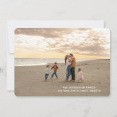 シンプルな2枚の写真の私たちII ホリデーカード (裏面)