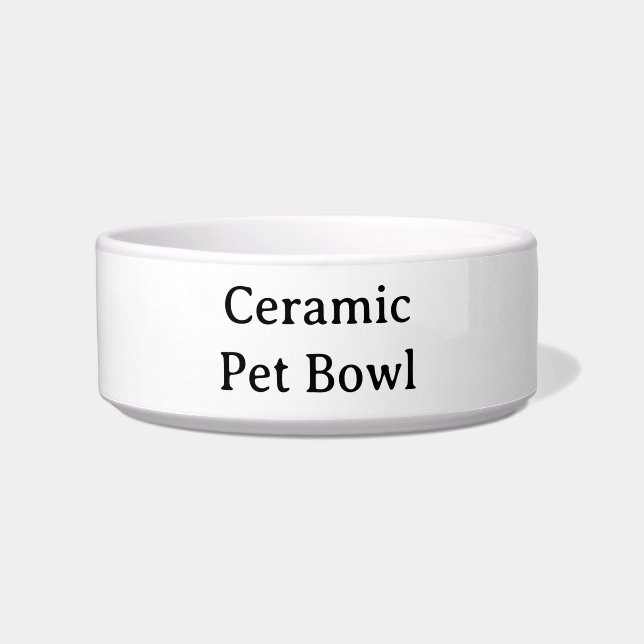 シンプルな25ozサイズのペット用中型ボウル 2.5"×5.75" ボウル (正面)