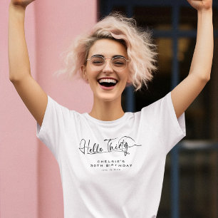 シンプルな30歳の誕生日おめでとう Tシャツ