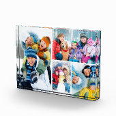 シンプルな4枚のフォトコラージュアクリルフォトブロック フォトブロック (右)
