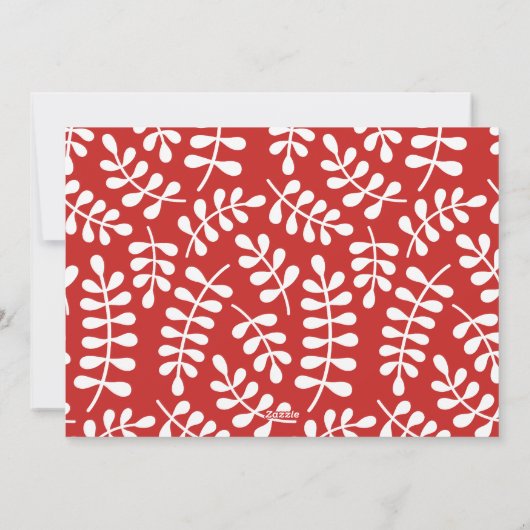 シンプルな4枚の写真を使ったホリデーカード シーズンカード (裏面)