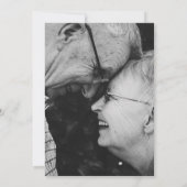 シンプルな60周年結婚記念日招待カード 招待状 (裏面)