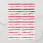 シンプルな7枚の写真コラージュスクリプト　メリークリスマス 箔シーズンカード (裏面)