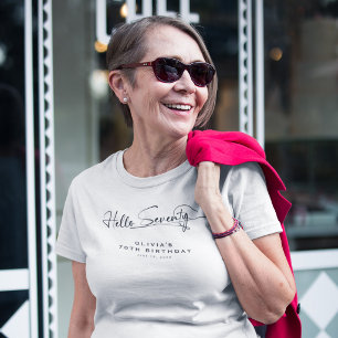 シンプルな70歳の誕生日おめでとう Tシャツ
