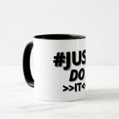 シンプルな「やるだけ」Typography マグ (正面左)