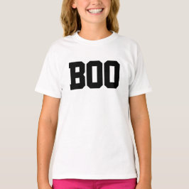 シンプルな「ブー」ハロウィン・トラッカー・キャップ Tシャツ