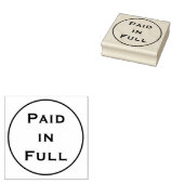 シンプルな「全額支払済み」ゴム印 ラバースタンプ (押印)