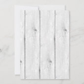 シンプルな rustic & エレガント | 現代のカスタムイニシャル 招待状 (裏面)