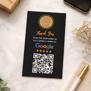 シンプルなGoogleレビュー依頼カード 現代の小さなビジネス コーリングカード