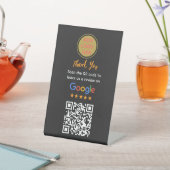 シンプルなGoogleレビュー依頼|モダンな中小企業 台座サイン (インサイチュ)