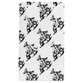 シンプルなMotorcrossのバイクおよびライダー スモールペーパーバッグ (正面)