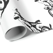 シンプルなMotorcrossのバイクおよびライダー ラッピングペーパー (ロールコーナー)