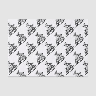 シンプルなMotorcrossのバイクおよびライダー 薄葉紙