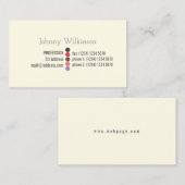 シンプルなprofessinalの最小主義の一見 名刺 (正面/裏面)