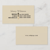 シンプルなprofessinalの最小主義の一見 名刺 (正面/裏面)