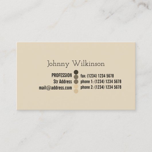 シンプルなprofessinalの最小主義の一見 名刺 (正面)