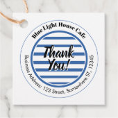 シンプルなQRコードケーキカードタグ フェイバータグ (正面)