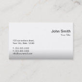 シンプルなQRコード調査のバーの名刺 名刺 (裏面)