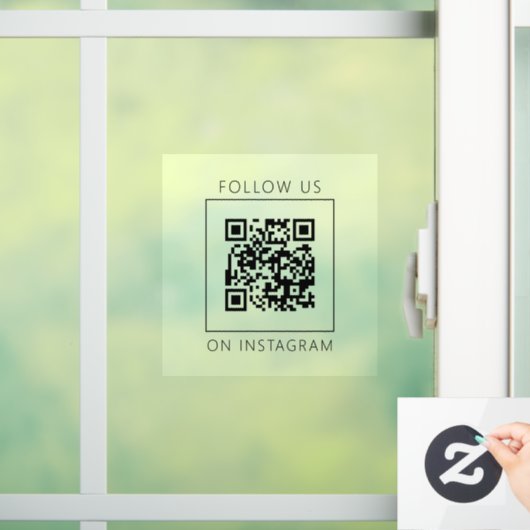 シンプルなQRコード　インスタグラムでフォローしよう ウィンドウサイン (ホーム)