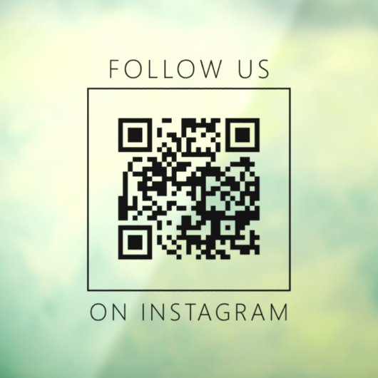 シンプルなQRコード　インスタグラムでフォローしよう ウィンドウサイン (シート3)