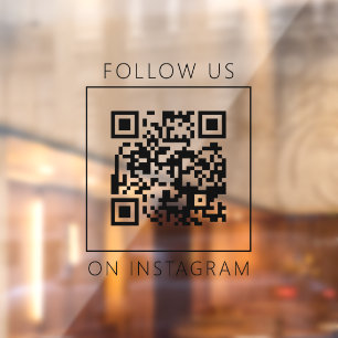 シンプルなQRコード インスタグラムでフォローしよう ウィンドウサイン