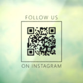 シンプルなQRコード インスタグラムでフォローしよう ウィンドウサイン (シート3)