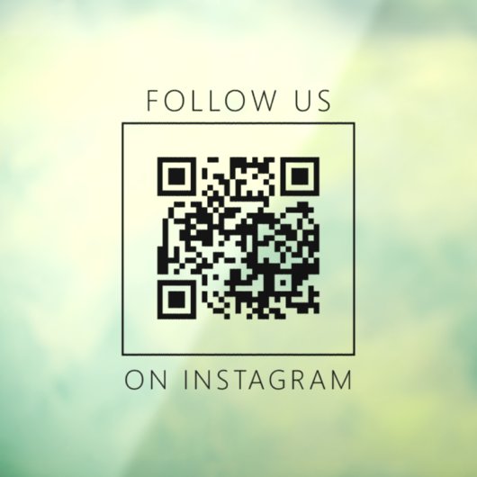 シンプルなQRコード インスタグラムでフォローしよう ウィンドウサイン (シート3)