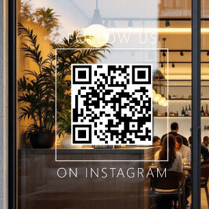 シンプルなQRコード インスタグラムでフォローしよう ウィンドウサイン
