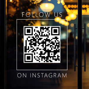 シンプルなQRコード インスタグラムでフォローしよう ウィンドウサイン