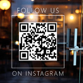 シンプルなQRコード インスタグラムでフォローしよう ウィンドウサイン