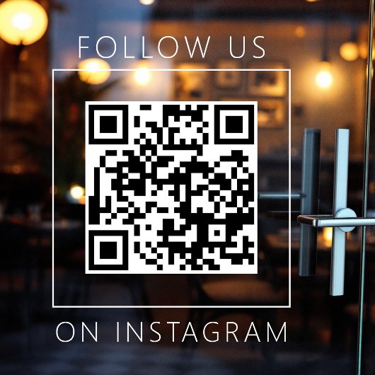 シンプルなQRコード インスタグラムでフォローしよう ウィンドウサイン