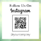 シンプルなQRコード　インスタグラムでフォローしよう ウィンドウサイン (シート3)