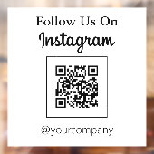 シンプルなQRコード　インスタグラムでフォローしよう ウィンドウサイン (シート2)
