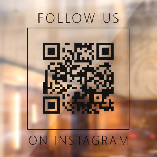 シンプルなQRコード インスタグラムでフォローしよう ウィンドウサイン