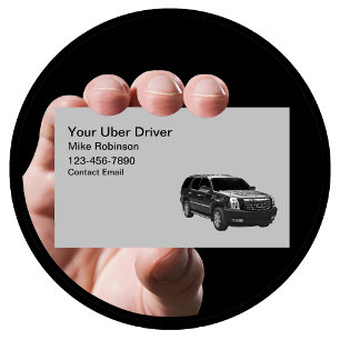 シンプルなUberドライバーSUV名刺 名刺