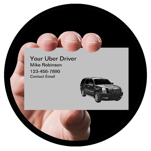 シンプルなUberドライバーSUV名刺 名刺