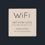 シンプルなWiFi詳細タイポグラフィ ストーンマグネット<br><div class="desc">お使いのWiFi詳細保は常に簡単に利用でき、この磁石は冷蔵庫向けに提供され、スタイルタイポグラフィの情報を最小限に抑えるだけで、ネットワーク情報とパスワードで簡単にパーソナライズできます。また、クリームの背景を別のcoに変更するもしか、または別のオカスタマイズプションで望む。</div>
