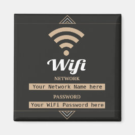 シンプルなWiFi詳細ネットワークパスワード マグネット