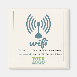 シンプルなWiFi詳細ネットワークパスワード マグネット