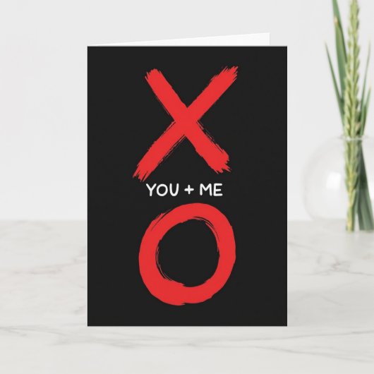 シンプルなXo You And Me カード (正面)